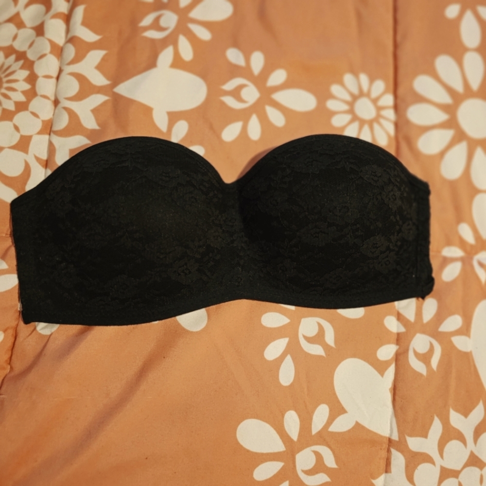 XS Pink Strapless Bra